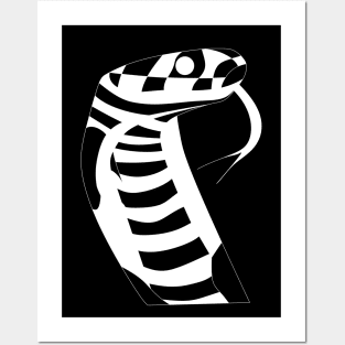 light white serpent snake ecopop Posters and Art